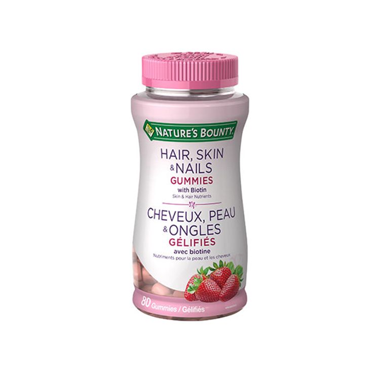 Nature's Bounty, Hair, Skin & Nails with Biotin, 80 Gummies