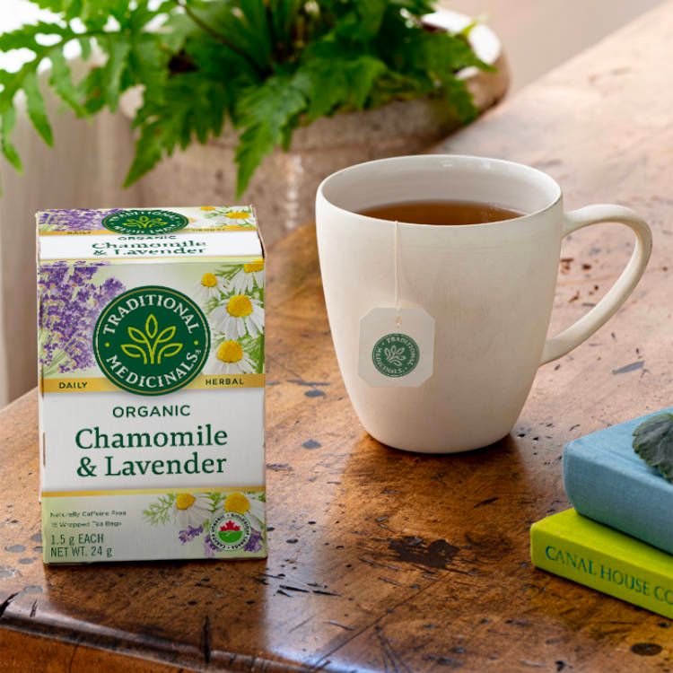 Traditional Medicinals, Organic Chamomile & Lavender Tea, 16s