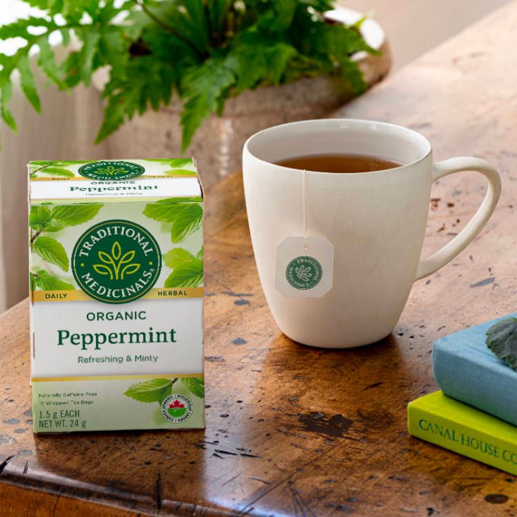 Traditional Medicinals, Organic Peppermint Tea, 16s