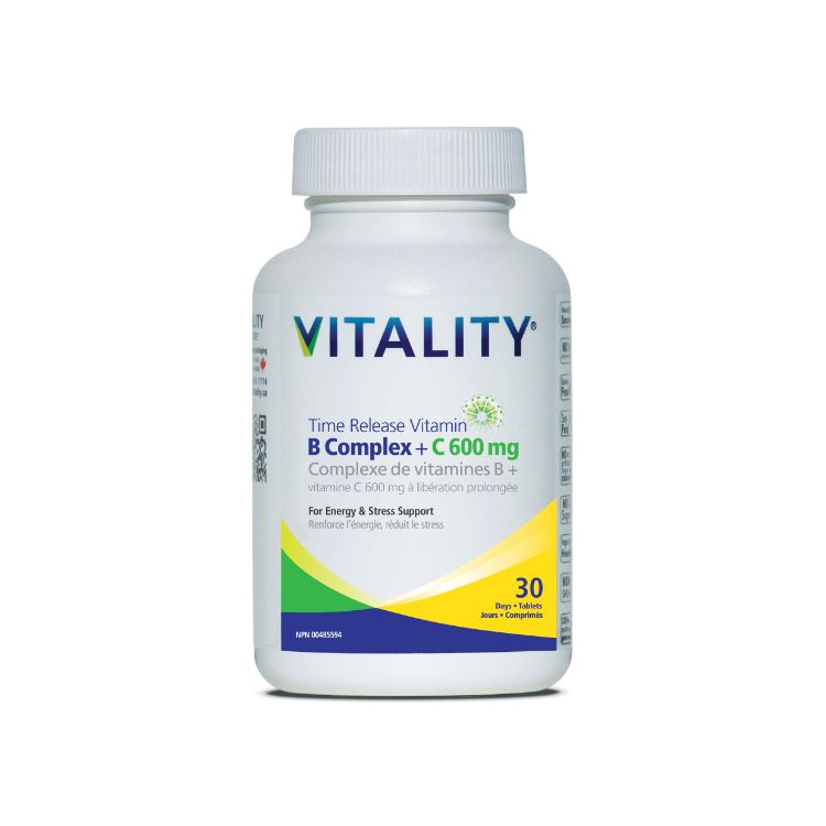 VITALITY, Time Release B60 Complete+ C, 30 Tab - Vitality | Lifeplus Natural Health