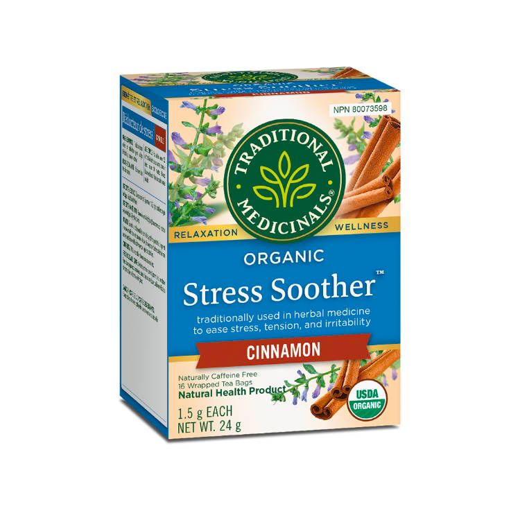 Traditional Medicinals, Organic Stress Soother Cinnamon Tea, 16s