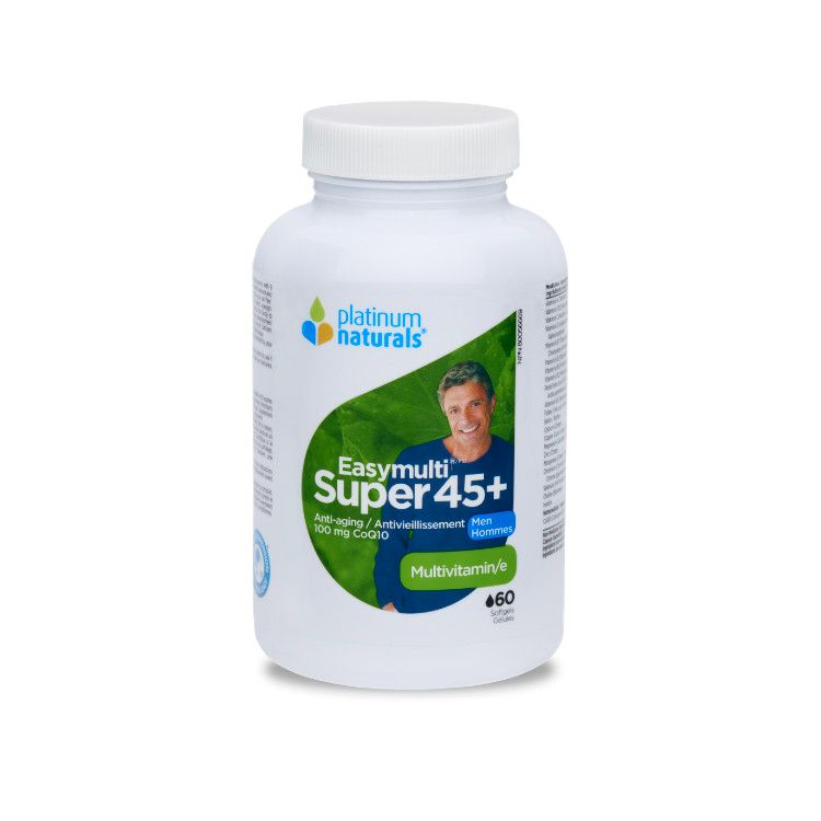 Platinum Naturals, Super Easymulti 45+ for Men, 60 Softgels