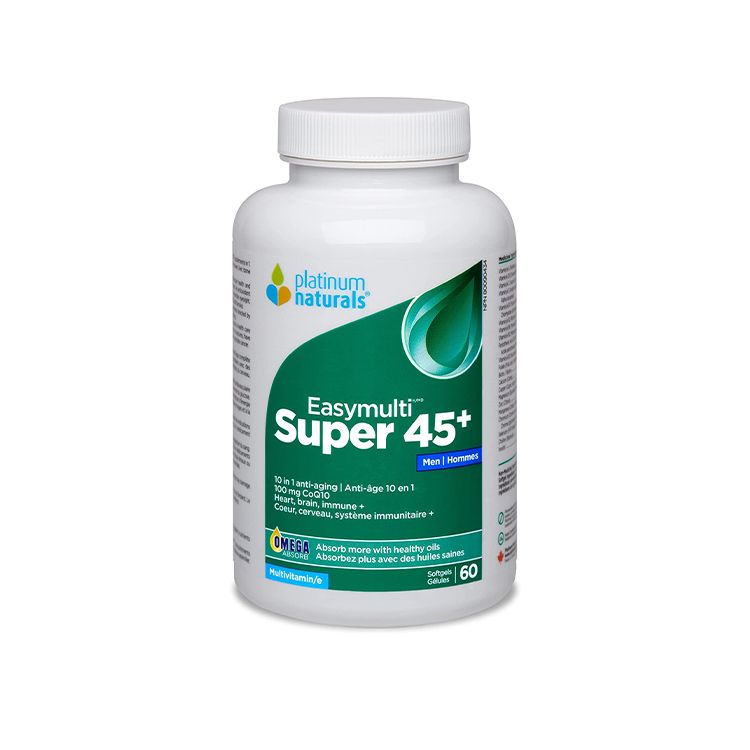 Platinum Naturals, Super Easymulti 45+ for Men, 60 Softgels