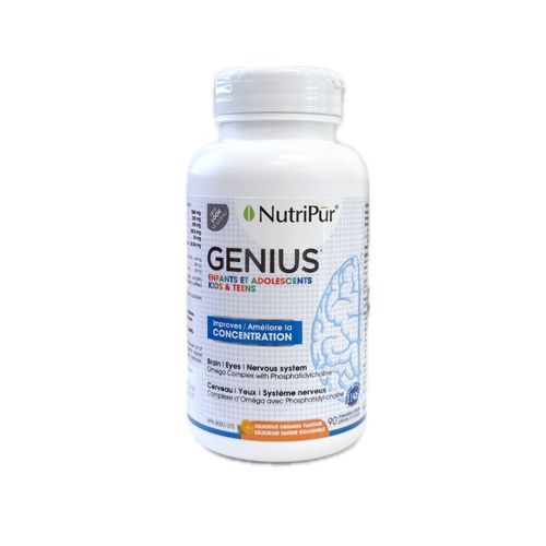 NutriPur, Genius Kids and Teens, 90 Chewable Softgels