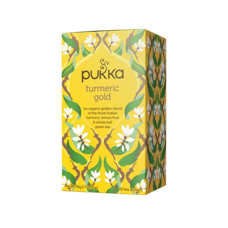英国Pukka有机姜黄茶 20包 消除体内炎症 缓解关节疼痛