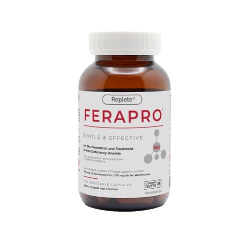 加拿大FERAPRO复合补铁胶囊 150mg 100粒 富马酸亚铁吸收率更高 预防或治疗缺铁性贫血