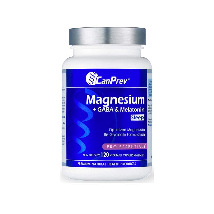 CanPrev, Magnesium + GABA & Melatonin for Sleep, 120 Vegetable Capsules