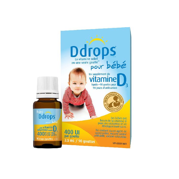 Baby Ddrops, Liquid Vitamin D3, 400 IU, 90 drops