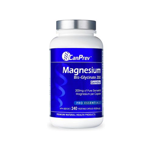 CanPrev, Magnesium Bis-Glycinate, 200 Gentle, 240 Vegetable Capsules