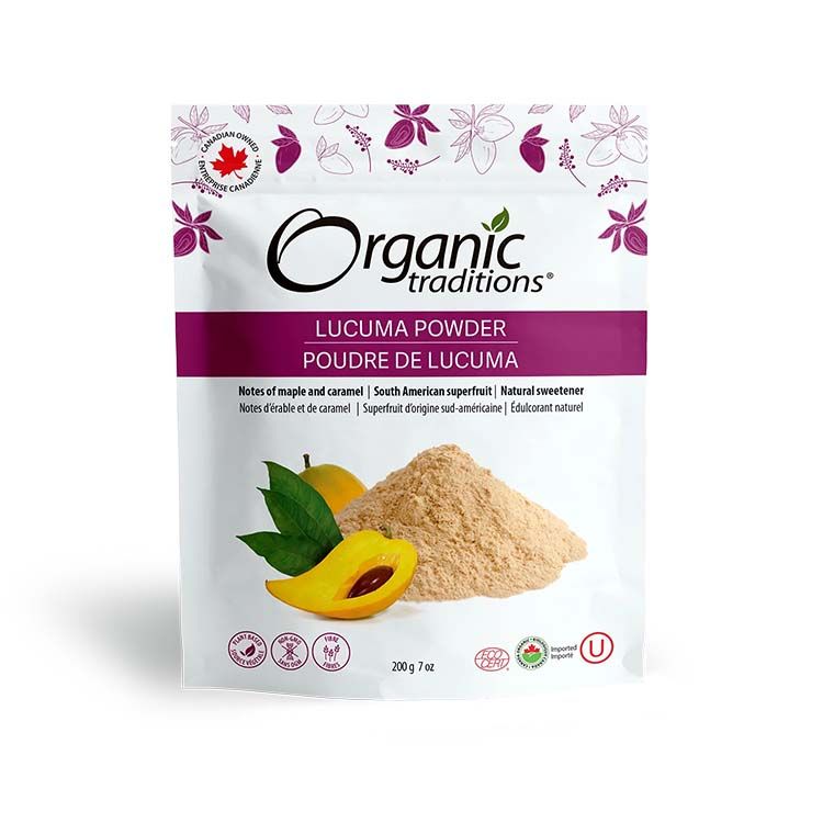 美国Organic Traditions有机蛋黄果粉 200克 天然甜味剂 有助心血管健康