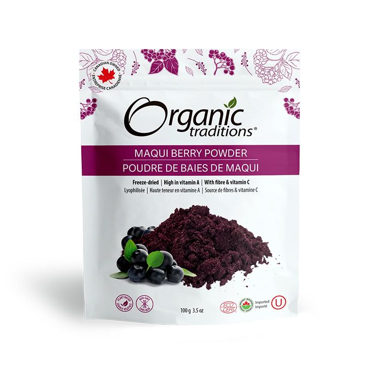 Organic Traditions, Organic Freeze Dried Maqui Berry Powder, 100g