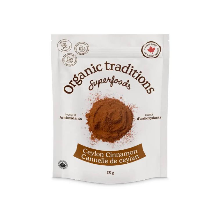 美国Organic Traditions有机锡兰肉桂粉 227克 有助控制血糖 改善胃肠道 - Organic Traditions | 加拿大生活加