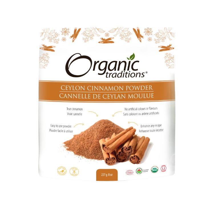 Organic Traditions, Organic Ceylon Cinnamon Powder, 227g