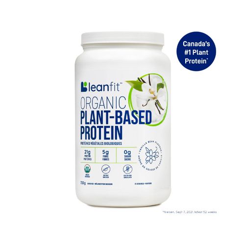 LeanFit, Organic Plant Based Protein, Vanilla, 715g