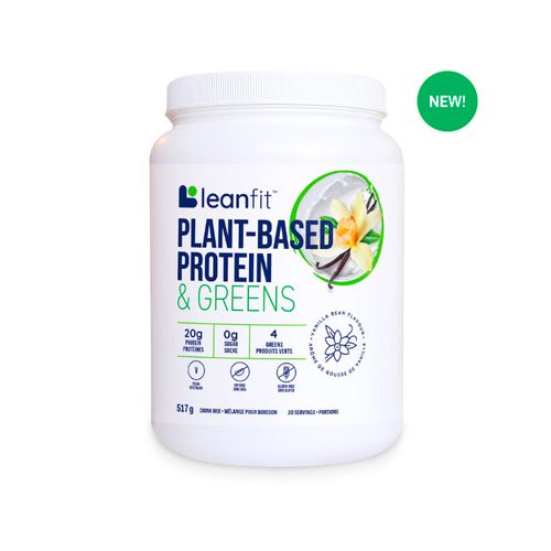 LeanFit, Plant Based Protein & Greens, Vanilla Bean, 517g