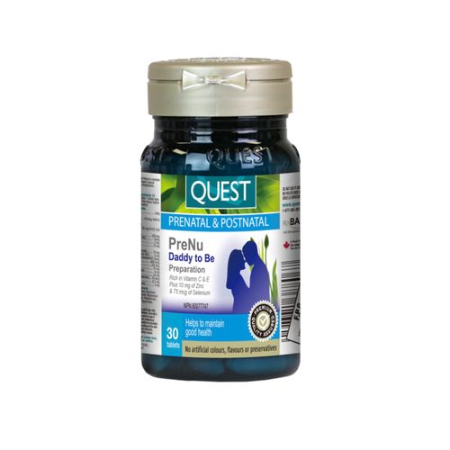 Quest, PreNu Daddy To Be Preparation, 30 Tablets