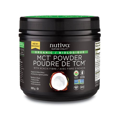 Nutiva, Organic MCT Powder, Unflavoured, 300g