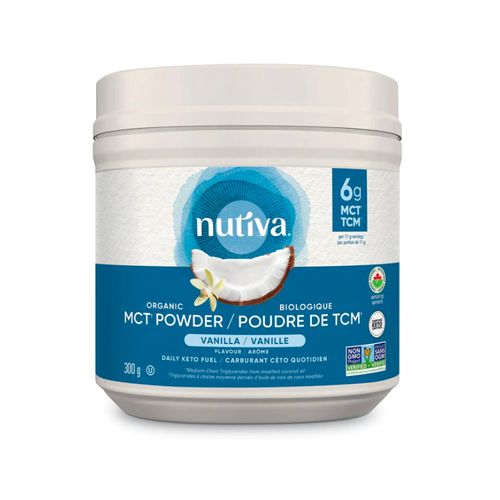 美国Nutiva有机MCT粉 300克 香草味 可用于制作防弹咖啡 更可以花式防弹