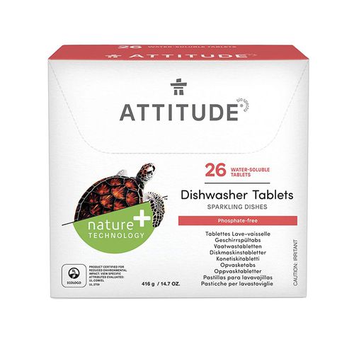 Attitude, NATURE+ Dishwasher Tablets, 26 Counts