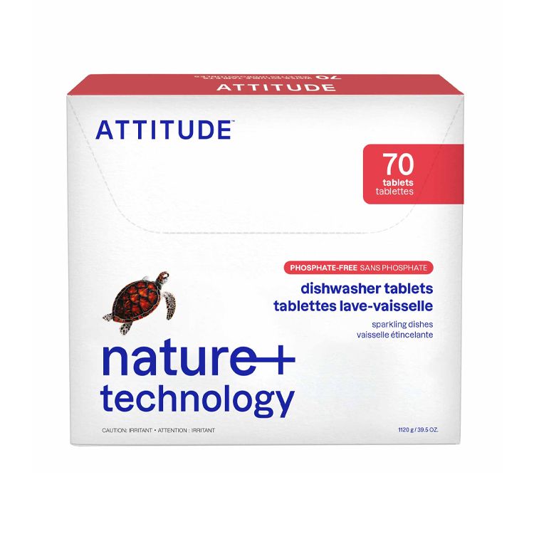 Attitude, NATURE+ Dishwasher Tablets, 70 Counts