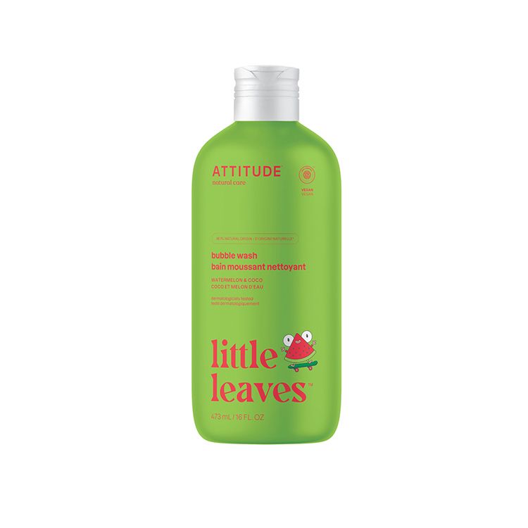 Attitude, Little Leaves, Kids Bubble Wash, Watermelon and Coco, 473ml