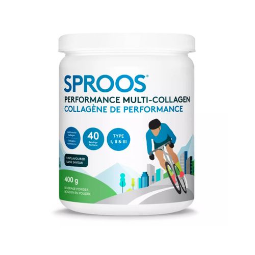 加拿大Sproos混合运动胶原蛋白粉 400克 混合I型II型及III型胶原蛋白 帮助从训练和受伤中恢复