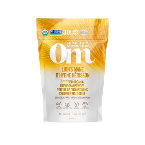 OM Mushroom, Superfood Powder, Lion's Mane, 60g