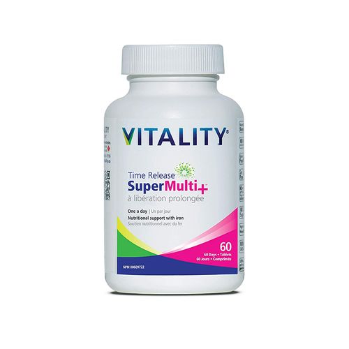 VITALITY, Time Release Super Multi+, 60 Tab