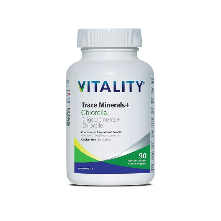 VITALITY, Trace Minerals and Organic Chlorella, 90 Capsules