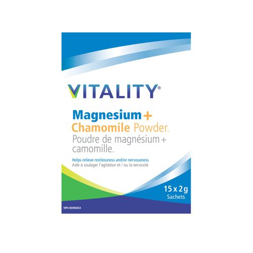 VITALITY, Magnesium+Chamomile for Adults, 15 Sachets