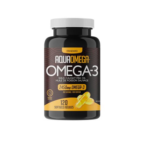 AquaOmega, Standard Omega-3, 120 Softgels