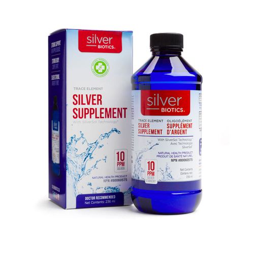 美国Silver Biotics胶体银口服液 236ml 提升免疫 专利SilverSol技术生产 不会在体内沉积