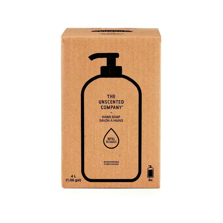 The Unscented Company, Hand Soap, Refill Box, 4L