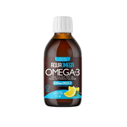 AquaOmega, High EPA Omega-3, Lemon, 225ml