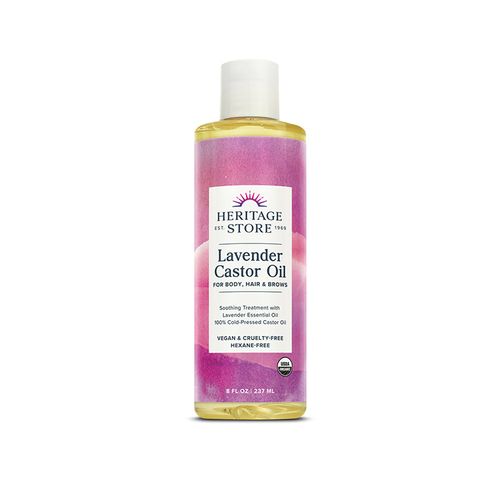 Heritage Store, Organic Castor Oil Lavender, 237ml