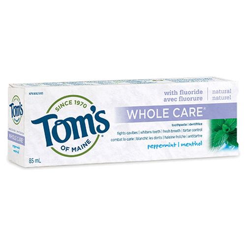 Tom's of Maine, Whole Care Toothpaste Peppermint, 85ml