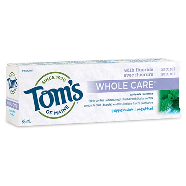 美国Tom's of Maine天然含氟全面保护牙膏 薄荷味 专利配方 美白 清新口气 保护牙齿