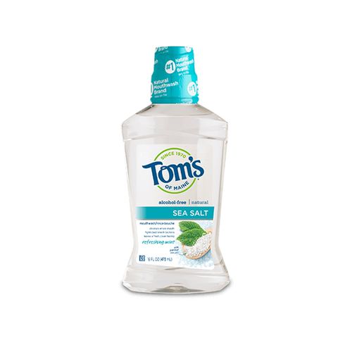 Tom's of Maine, Sea Salt Natural Mouthwash, Alcohol Free, Refreshing Mint, 473ml