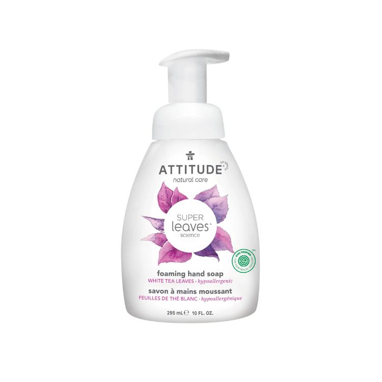 Attitude, Super Leaves, Foaming Hand Soap, White Tea Leaves, 295ml