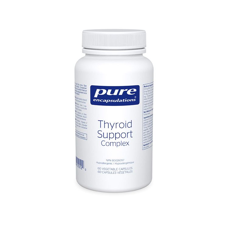 美国Pure Encapsulations甲状腺支持营养胶囊 60粒 维持甲状腺代谢 促进甲状腺激素功能