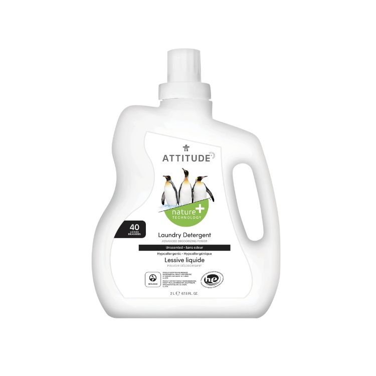 Attitude, Laundry Detergent, Unscented, 40 loads Lifeplus Natural Health