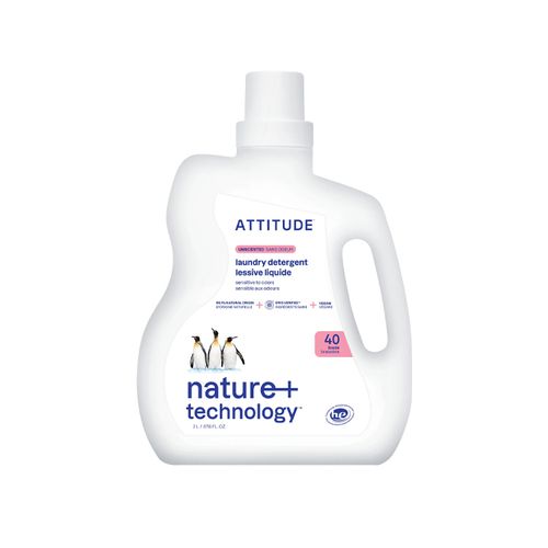 Attitude, Laundry Detergent, Unscented, 40 loads