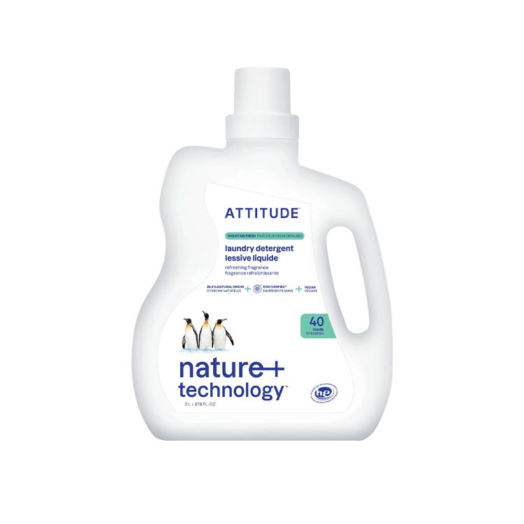 加拿大Attitude全天然洗衣液 高山植物味 2L 可洗40次 经过ECOLOGO认证 可用于冷水洗涤