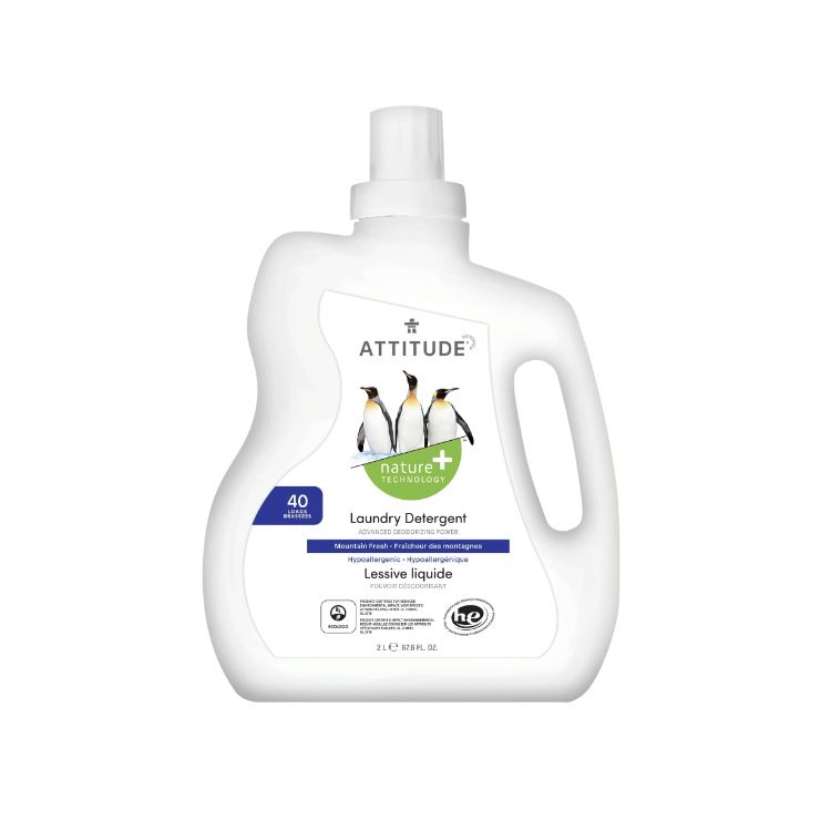 加拿大Attitude全天然洗衣液 高山植物味 2L 可洗40次 经过ECOLOGO认证 可用于冷水洗涤