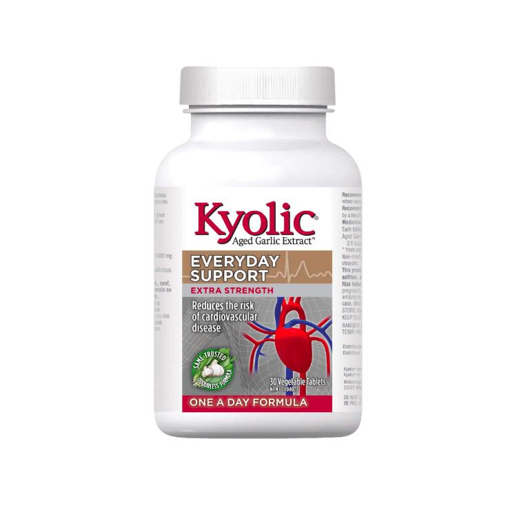 美国Kyolic有机陈化大蒜超强精华素 30片 1000毫克高含量 一天一片 降血脂通血管