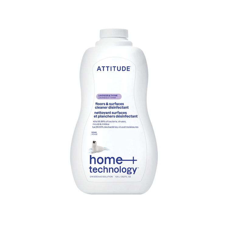 Attitude, Floor & Surface Cleaner, Disinfectant 99.99%, Lavender & Thyme, 1L