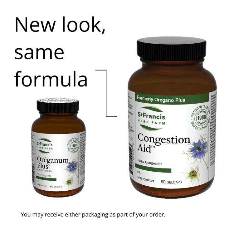 St Francis Herb Farm, Congestion Aid, Formerly Oregano Plus, 60 Capsules - St. Francis | Lifeplus Natural Health