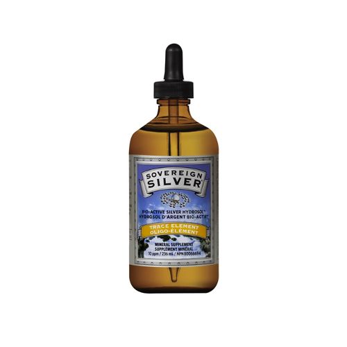 Sovereign Silver, Bio-Active Silver Hydrosol, Dropper, 236ml