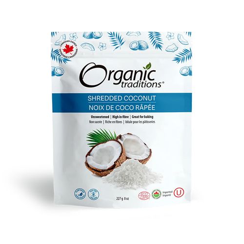美国Organic Traditions有机椰子碎 227克 健康脂肪来源 适用低碳水饮食