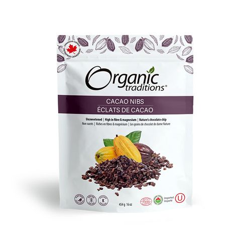 Organic Traditions, Cacao Nibs, 454g